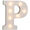 Out of the blue Lettera P in legno illuminabile blue, con 7 LED