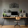 Wallity Hanah Home Elegante accessorio decorativo da parete in metallo nero, 70 x 44 cm, 100% metallo (spessore 1,5 mm), facile da montare, perfetto per arredamento moderno