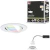 Paulmann 92438 Faretto da incasso LED Nova angolo rotondo 84 mm 50° RGBW+ 6 W 500lm 230 V bianco smerigliato alluminio pressofuso