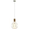 Eglo Tavistock - Lampadario a sospensione in acciaio, 40 W, colore: panna