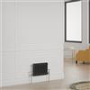 Warmehaus Radiatore tradizionale a doppia colonna nero orizzontale in ghisa stile riscaldamento centralizzato radiatore - 300x425mm