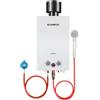 CAMPLUX Scaldabagno a Gas da 10 Litri, 20 kW, GPL, 50 mbar, per Esterni/Lavare Cavalli/Campeggio/Viaggio, BW264C-DE