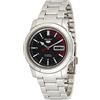 SEIKO 5 Orologio da uomo in acciaio inossidabile, Nero - Snkk31, Meccanico, orologio automatico