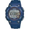 Lorus Orologio digitale al quarzo da uomo con cinturino in silicone, Blu - R2331PX9