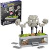 Mega Brands MEGA Pokémon - Geodude Mini Motion, set da costruire con 343 pezzi, personaggio alto 12+ cm con pulsante nascosto per attivare il movimento dei pugni, giocattolo da collezione, 13+ anni, HWR79