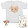 Funko Pocket Pop! & Tee: Harry Potter - Dobby - per Bambini e Ragazzi - Medium - T-Shirt, Maglietta - Vestiti con Minifigure in Vinile da Collezione - Idea Regalo per gli Adulti Uomini e Donne