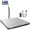 ACCT Bilance pesapacchi ACCT, 400 lb/180 kg, pesalettere con funzione di blocco/tara, bilancia postale per pacchi/animali domestici/bagagli/ufficio, bilancia professionale, batterie e cavo USB inclusi