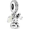 PANDORA Passions Ciondolo in argento con zirconia cubica trasparente e smalto argentato