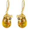 VONALA Ambra Ape Leverback Orecchini da donna in argento sterling 925, Argento sterling
