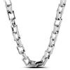 Dankadi Collana massiccia in argento 925, 9-10,5 mm, per uomo e donna, catena con chiave 18-30 Rolo catena maglia di ancoraggio quadrata gioiello moderno Punk Hip