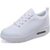 Hsyooes Donna Sneaker Scarpe Dimagranti Scarpe da Ginnastica Casual Tennis Piattaforma Running Sneakers Fitness Sportive Zeppa Outdoor Scarpe Passeggio Bianco D 37EU