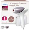 Philips Lumea 8000 Series, dispositivo di epilazione IPL, alternativa ai dispositivi di epilazione laser, con tecnologia SenseIQ, 2 accessori per viso e corpo, modello BRI944/00