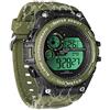 TEKMAGIC 100m Sott'acqua Immersioni in Subacquea Orologio da polso per Uomo Ragazzo con Funzioni Cronometro, Cronografo, Sveglia, Doppio Fuso Orario, Formato 12/24 Ore