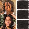 Kachanaa Extension per capelli afro ricci, 20,3 cm, per extension di dreadlock, mini twist, riparazione Locs, 3 confezioni di extension per capelli afro ondulate color castano scuro, 90 g, confezione
