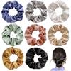 NINESPRING 8 Pezzi Scrunchies per Capelli Seta,Morbido Elastici Capelli Seta per Lisci e Ricci,Elastico Capelli Donna e Ragazza,8 colori