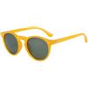Long Keeper Occhiali da Sole Rotondi Polarizzati da Donna Uomo Occhiali Rotondi Vintage Stile Lenti Tondi Occhiali Guida Antiriflesso UV400 Protezione (Montatura Giallo - Lente Verde Scuro)