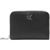 Calvin Klein Donna Portafoglio Minimal Monogram Flap in Pelle, Nero (Black), Taglia Unica