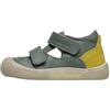 Naturino Sandali semiaperti in pelle e suede, Verde 23