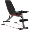 Zanbeel Panca pieghevole con manubri per allenamento pesi fitness inclinata regolabile palestra Zanbeel
