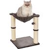 Amazon Basics Albero per gatti con amaca e palo tiragraffi, 40,6 x 50,8 x 40,6 cm, grigio