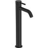 Ideal Standard - Ceraline, Miscelatore monocomando alto, Rubinetto lavabo vessel con cartuccia FirmaFlow, Senza asta di comando e piletta, Sistema BlueStart, Easyfix, Nero seta