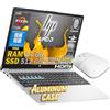 HP 255 G10 Notebook portatile Silver COVER ALLUMINIO SLIM, AMD Ryzen 3 7330, RAM 24GB, SSD Nvme 512GB, Full HD 15.6, Tastiera retroilluminata, Fingerprint, Wi-fi 6, Win 11 Pro, Mouse Abbinato Ceramic