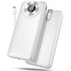 Hosgubo Power Bank 10000mAh, Powerbank 3A Ricarica Rapida USB C Ingressi e Uscite, Potente e Sottile Caricatore Portatile con Cavi Integrati, Caricabatterie Portatile per iPhone Samsung Cellulare Tablet ecc