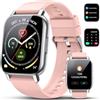 Cillso Smartwatch Uomo Donna, 1.85 Pollici HD Orologio Smartwatch con Effettua/Risposta Chiamate, 110+ Modalità Sportive Orologio Fitness con Contapassi/Sonno/Cardiofrequenzimetro, IP68 Smart Watch, Oro Rosa