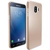 N NEWTOP Cover Compatibile per Samsung Galaxy J2 2018, Custodia TPU MATTE OIL Soft Opaca Morbida Gel Silicone Slim Rifiniture Cromate Flessibile Case Antiurto Posteriore Protettiva (Oro)