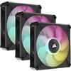 Corsair ML ELITE Series, ML120 RGB ELITE CONFEZIONE DA 3, 120mm Magnetic Levitation RGB Fan with AirGuide, Triple Pack with Lighting Node CORE
