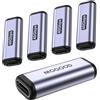 MOGOOD Accoppiatore USB C Femmina-Femmina 5 Pezzi, Ricarica PD 100W, Trasferimento 40Gbps, Video 8K@60Hz, Compatibile Thunderbolt 3/4, Adattatore Prolunga per MacBook, Tablet, SSD