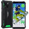OUKITEL WP32PRO Rugged Smartphone Android 14 (2024), 24GB+256GB/1TB Espandibile, Telefono Indistruttibile Cellulare Robusto, Octa-core, 6300mAh, 6.0 HD+ 20MP+5MP, Face ID/OTG/GPS/4G Dual SIM/NFC
