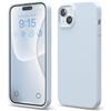 elago Cover Silicone Liquido Compatibile con iPhone 15 Plus Case, Custodia Silicone Premium, Protezione Completa [Struttura Antiurto a 4 Strati], Fodera in Morbida Microfibra Antigraffio (Azzurro)
