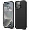 elago Cover Silicone Liquido Custodia Compatibile con iPhone 14 Pro Max Case (6.7), Silicone Premium, Protezione - Cover Antiurto a 4 Strati, Custodia Morbida Microfibra Antigraffio (Nero)