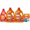 Sole Kit Sole, Detersivo Lavatrice Liquido Proteggi Colore 82 lavaggi (2x41), 1 Falcone di Detersivo per Capi Colorati Delicati, 1 confezione di Cura Lavatrice, contro sporco e cattivi odori (2x250 ml)