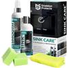 S Shieldon Protects Shieldon Protects Set di 2 Detergente (250ml) e impregnante (200ml) per lavello - Granito, Blanco, Silgranit, Fragranite - Set di Protezione e Cura per Lavelli in Granito - Pulizia Fragranite Nero