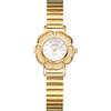 Oidea Orologio da polso da donna con fiore dorato: elegante e delicato orologio da polso analogico al quarzo con quadrante rotondo piccolo orologio da polso facile da leggere con cinturino in acciaio