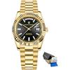 RollsTimi PD 1752 DD36 Orologio uomo, meccanico automatico di lusso, vetro zaffiro, data giornaliera, calibro Seagull ST16, resistente all'acqua fino a 100 metri.