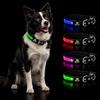 Petty Italia Collare regolabile per cani in Biothane con LED, Collare luminoso notturno in Biothane con PVC e batteria ricaricabile. (Blu, XS)