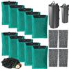 beaufan 1 Set Cartuccia Filtro di Sostituzione per Acquario Compatibile con Il Filtro Tetra EasyCrystal Aquarium C250 e C300, Contanti 10 Filtri a Carbone Attivo e 4 Filtri a Schiuma per Imballaggio