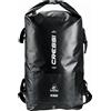Cressi Dry Bag Gara, Borsa Stagna per Pinne da Apnea e Fucile Subacqueo Unisex Adulto, Nero/Logo Blu, 60 LT