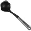 Addis Mestolo liquido per zuppa grande, con doppio beccuccio per versare utensili da cucina, antigraffio, nero e grigio