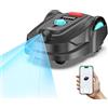 YARDCARE M800Plus Robot Tagliaerba senza filo Perimetrale Max 800m²,Posizionamento GPS + Navigazione con Visione AI,Taglio a forma di U,Retour Station de Recharge+APP,Evitamento Preciso Degli Ostacoli