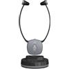 Meliconi Cuffia TV Easy Audio Wireless Digitale, Modello Steto con Ingresso Ottico, Microfono Ambiente, Volume Regolabile, Base Ricarica, Portata 20m, Audio Bilanciato per TV