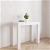 VE.CA.s.r.l. | Tavolo Consolle Allungabile Nettuno| In Folding Laminato | Estendibile da 40 cm 300 cm | Arredo Cucina Casa Design | Colore: Bianco Frassinato