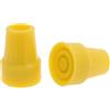 Lifeswonderful 2x Piedini per Bastone o Stampella in Gomma Gialla - 19mm e 22mm - di Lifeswonderful (22mm)