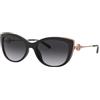Michael Kors 0MK2127U Occhiali, Black/Grey Shaded, 55 Unisex-Adulto