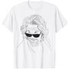 The Big Lebowski The Dude Outline Portrait Maglietta