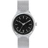 BREIL - Orologio Unisex Collezione SPIN OFF EW0534 - Orologio da Polso Solo Tempo con Quadrante Analogico Nero - Movimento PE902 SUNON - Orologio al Quarzo - Bracciale in Acciaio Silver