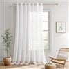MIULEE Tende Voile Trasparenti con Occhielli 1 Pannelli Bianco 300x225cm | Tende per Interni, con Anelli, Moderne Decorazione, per finestre Salotto Soggiorno Camera da Letto, Eleganti Morbide
